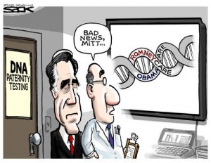 RomneyCare DNA cartoon