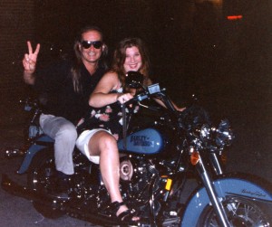 Sam Andrew motorcycle Lisa Battle