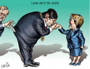 Alan y Bachelet besito