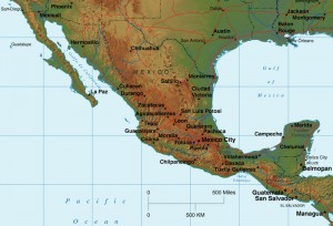 mexico-relief-map