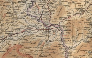Builth 9 wells map