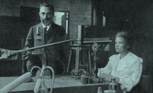 Scientist Madame Marie Curie in her Laboratory