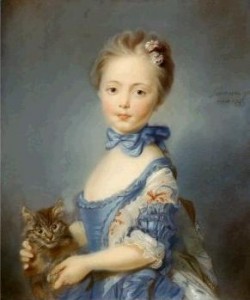 girl with kitten baptiste