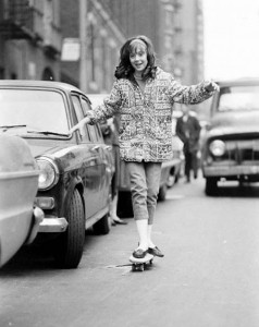 Skateboarding in NYC, 1960s