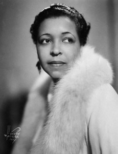 Young Ethel Waters Wearing White