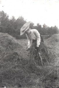 woman winnowing